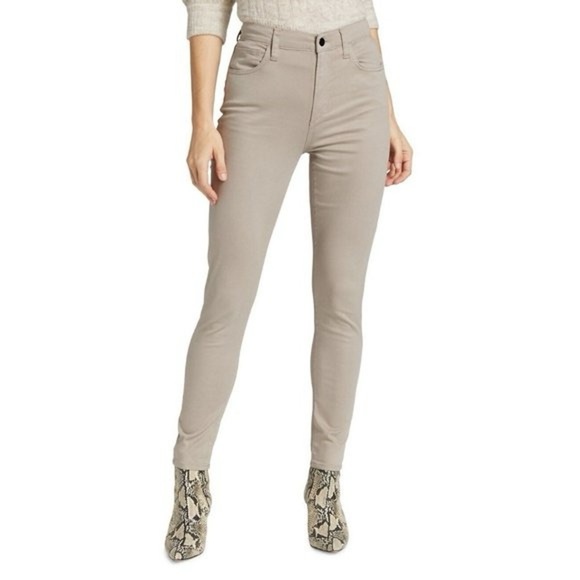 NWT JOE'S JEANS Charlie High-Rise Stretch Coated Skinny Ankle Jeans Stoneware 25 - Picture 3 of 5